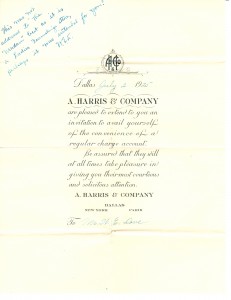 A. Harris Charge Account