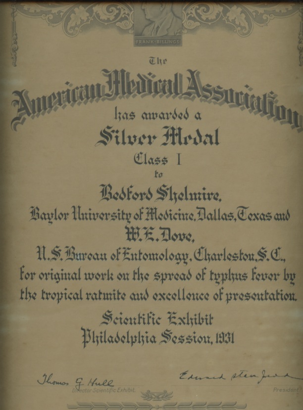 June 10, 1931: AMA Award June 10, 1931: AMA Award